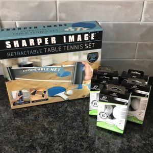 Sharper Image Table Tennis game + extra 30 balls